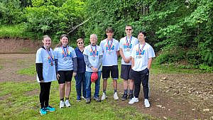 2023 Nutmeg Games BTR Team: Coach Len & BTR President / Owner Deb Lyman